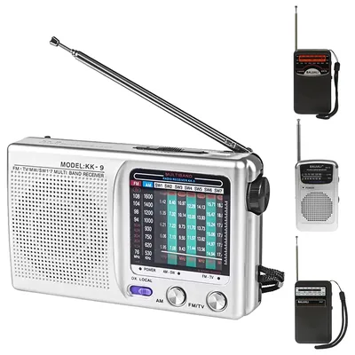 Pocket Portable Radio AM FM Stereo SW/AM/FM Battery Digital Radio Speaker Radio Antenna for Indoor