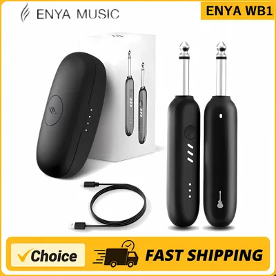 Enya WB1 Wireless Guitar System, UHF 3.0 Audio Wireless Guitar Transmitter and Receiver for Electric