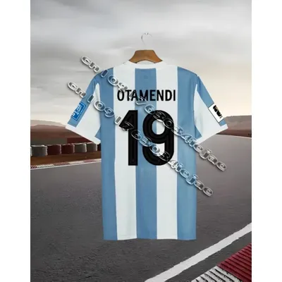 Argentina 50th Anniversary Edition Di Maria Cup No. 10 Football Suit 3D Printed Breathable