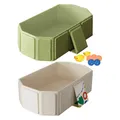 Vasca da bagno pieghevole per bambini Vasca da doccia per bambini grande in PVC Vasca da bagno pieghevole portatile Lavabo per doccia con 5 palline e 2 anatre per bambini 0-8 anni