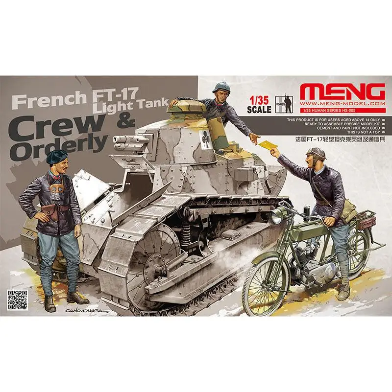 Meng Modello 1/35 HS-005 Carro armato leggero francese e ordinato (per Meng)