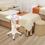 Support multi-salon de beauté ABS à 2 niveaux, chariot roulant, support de Machine de beauté SPA,