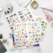 12 feuilles 610 pièces autocollants de mariage Bliss autocollants de Scrapbooking imperméable bricolage thème de mariage amour Plan de fiançailles autocollants mignons