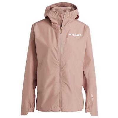 adidas Terrex - Women's Multi 2.5 Layer RAIN.RDY Jacket - Regenjacke Gr XS braun/rosa Image