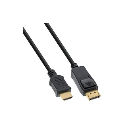 InLine® DisplayPort zu HDMI Konverter Kabel, 4K/30Hz, schwarz, 7,5m Image