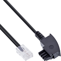 InLine® TAE-F Kabel für DSL-Router, TAE-F Stecker an RJ45 8P2C, 0,5m Image