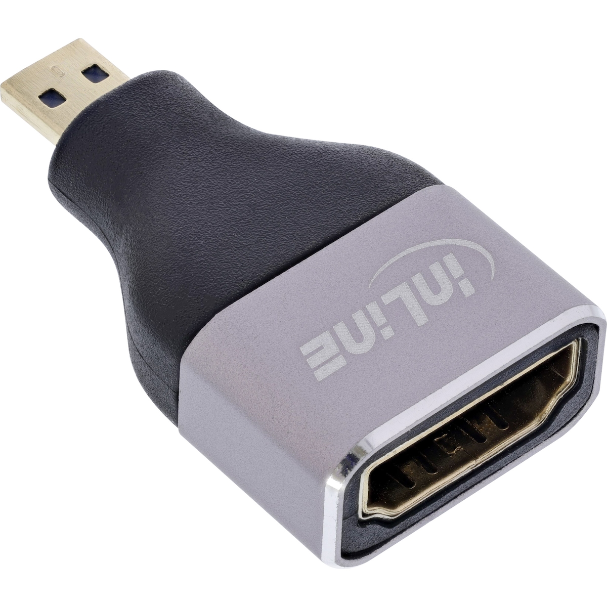 InLine® HDMI Adapter, HDMI A Buchse / Micro HDMI D Stecker, 8K UHD Image