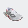 Laufschuh ADIDAS PERFORMANCE "DURAMO SPEED 2", Gr. 38,5, bunt (cloud weiß, silber metallic, lucid rot), Textil, Synthetik, sportlich, Schuhe