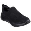 Slip-On Sneaker SKECHERS "GO WALK ARCH FIT 2.0-ROSA LINDA", Damen, Gr. 40, schwarz, Textil, unifarben, casual, Schuhe, Trainingsschuh, Schnürschuh mit rückfederndem Ultra Go