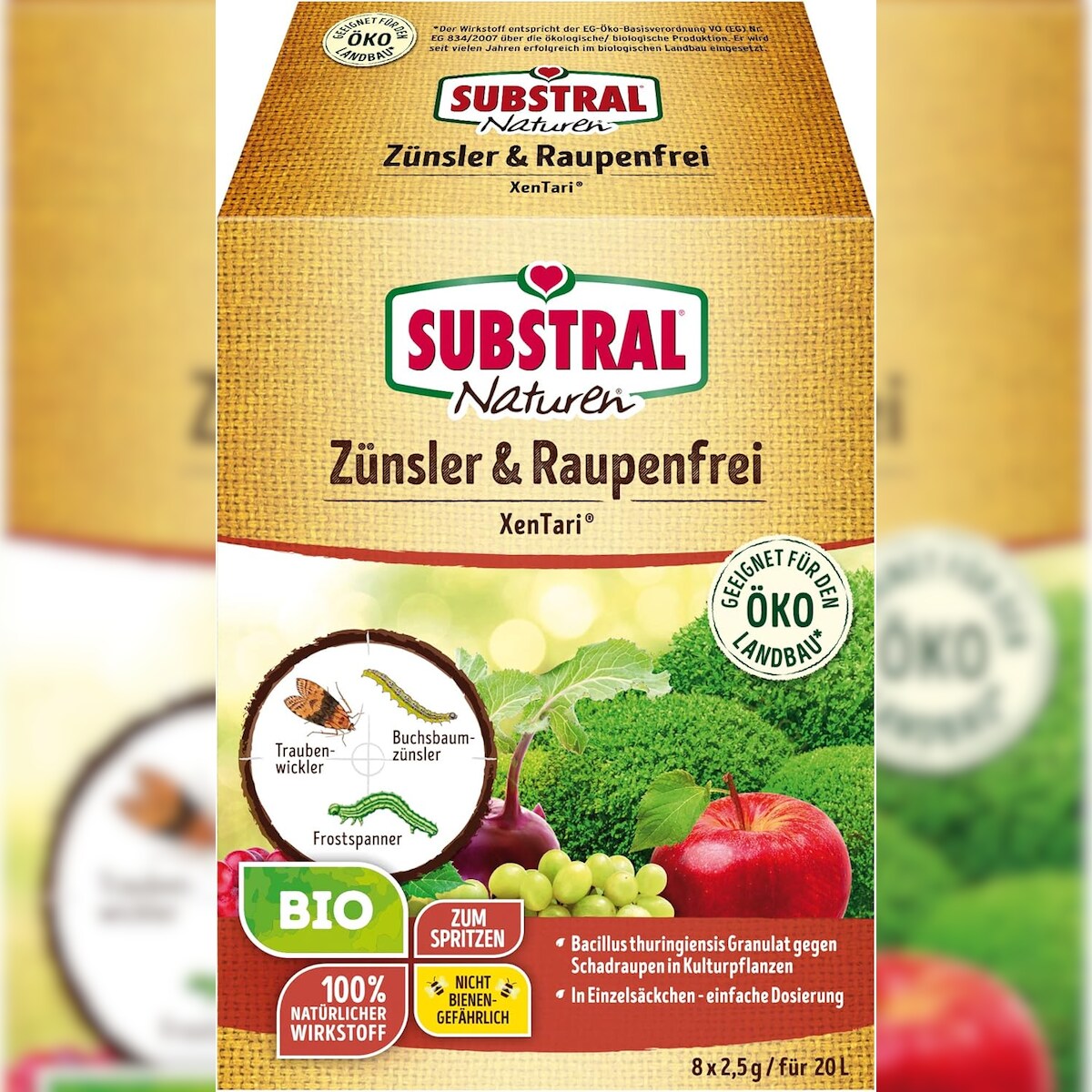 Substral Naturen Bio Zünsler-und Raupenfrei XenTari 8x2,5g Image