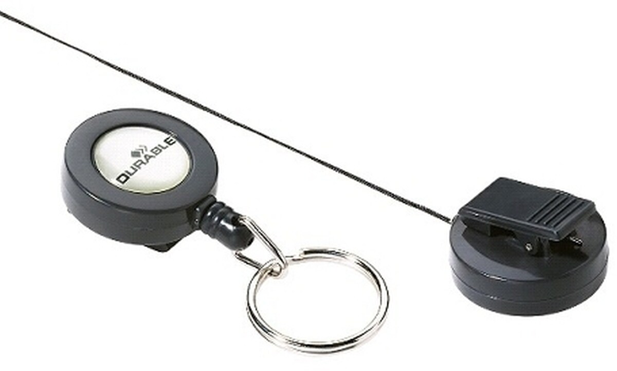 Durable Ausweishalter mit Schlüsselring 60cm anthrazit VE=16x10 Stück Image