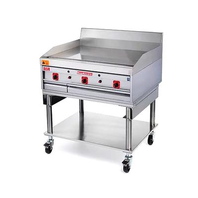 Magikitch'n MKG-60-ST NG 60" Gas Commercial Griddle w/ Thermostatic Controls - 1" Steel Plate, Natural Gas, 150,000 BTU, Stainless Steel, Gas Type: NG