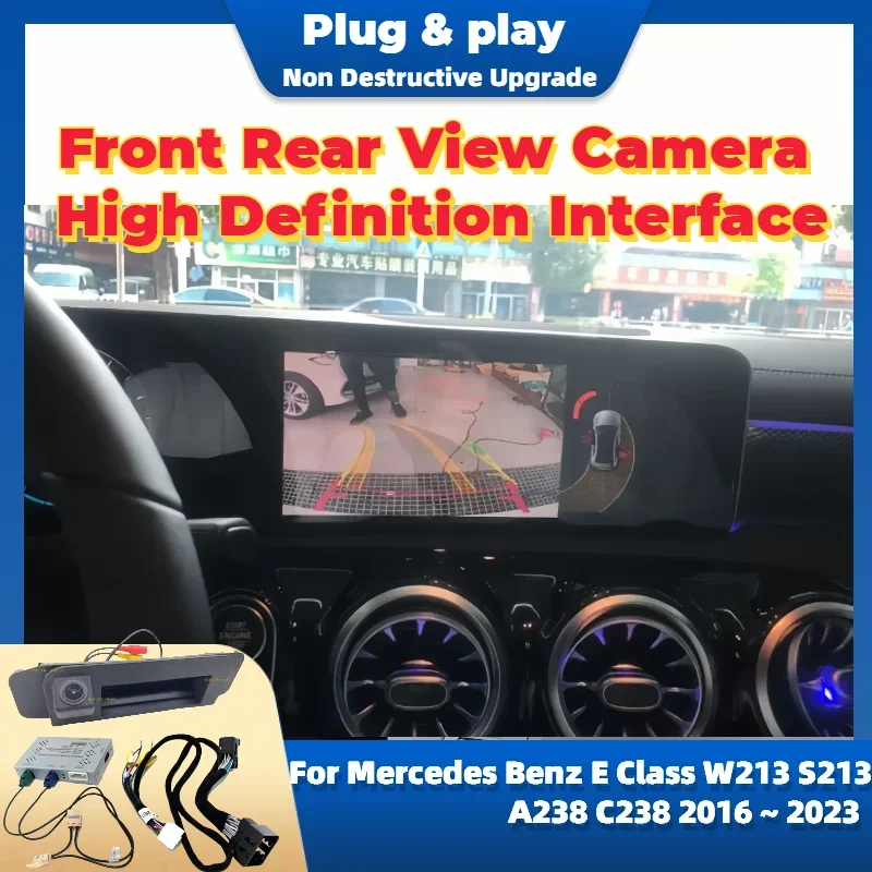 Für Mercedes Benz E-Klasse W213 S213 A238 C238 2016 ~ 2023 OEM-Bildschirm Plug and Play HD Nachtsicht Vorne Rückansicht Backup-Kamera Image