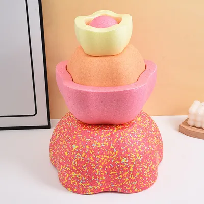 Funny Balance Stack Stones Sports Toys Family Games for Children Educational Child Games Stepping Stones Toys Gel Polka Dot Cups