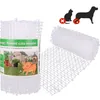 Katze Scat Matte Weiß-4Mx 0,28 M, anti-katze Netzwerk mit Spikes Garten Graben Stopper - Pet Hund Katze Abschreckung Matte für Indoor & Outdoor