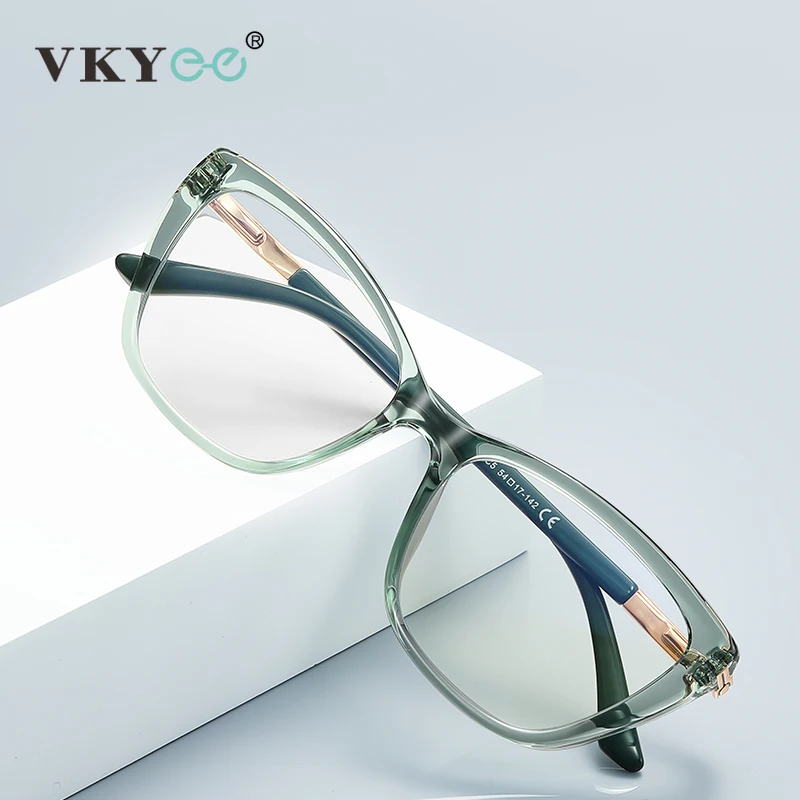 VICKY Einfache klassische Schmetterling personalisierte Design Damen Anti-Blaulicht-Lesebrille anpassbar verschreibungspflichtig PFD2233 Image