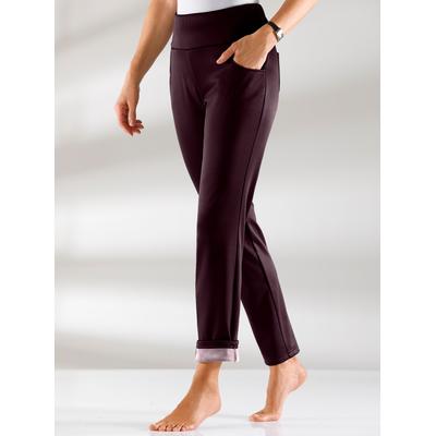 Schlupfhose CLASSIC BASICS, Damen, Gr. 195, Extrakurzgrößen, rot (bordeaux), 97% Polyester, 3% Elasthan, unifarben, lang, Hosen Image