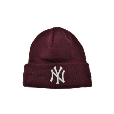New Era - "Yankees" Mütze Mit Bündchen (Weinrot/Grau) Image