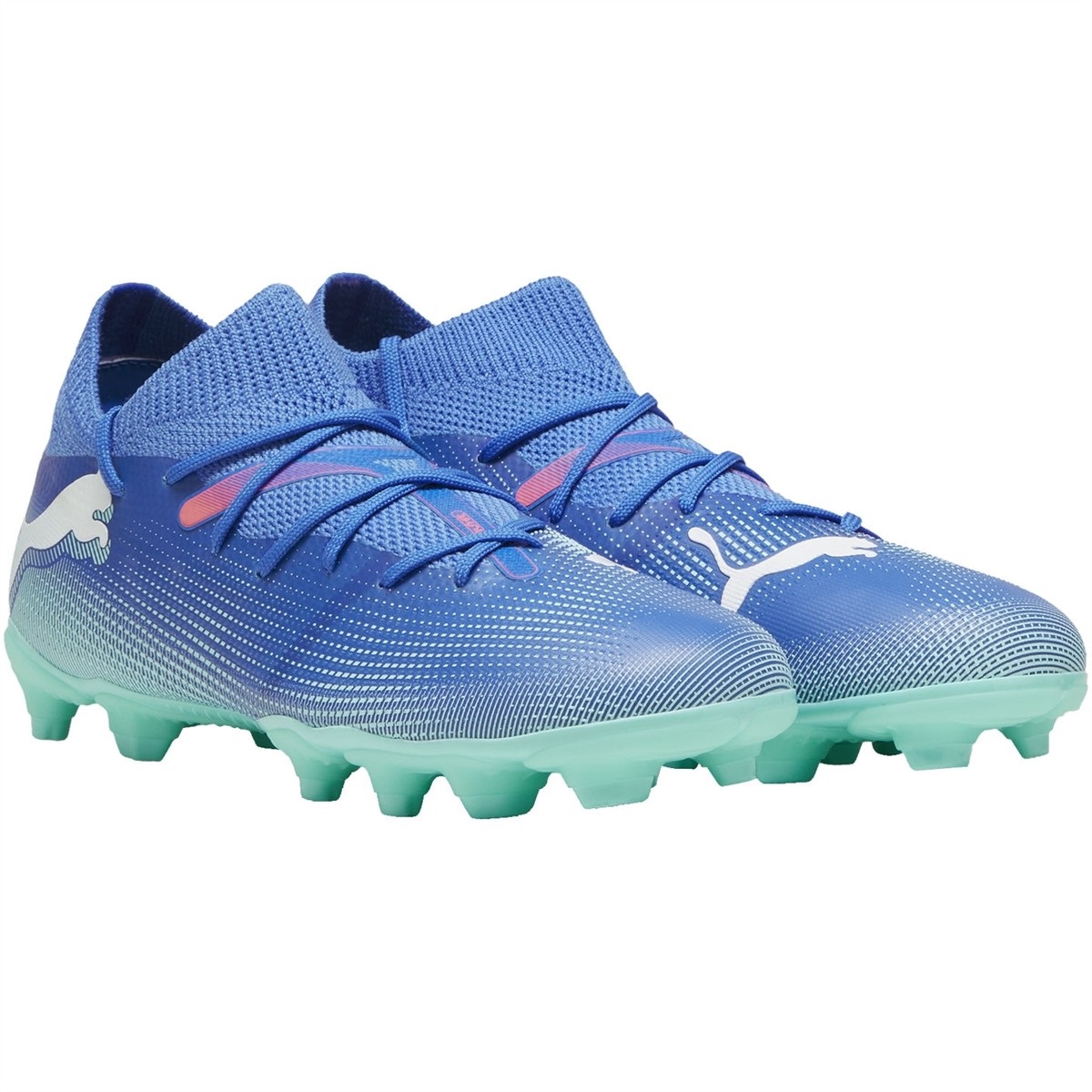 Puma - Kinder Fußball-Stiefel "Future 7 Play" (Blau/Weiß) Image