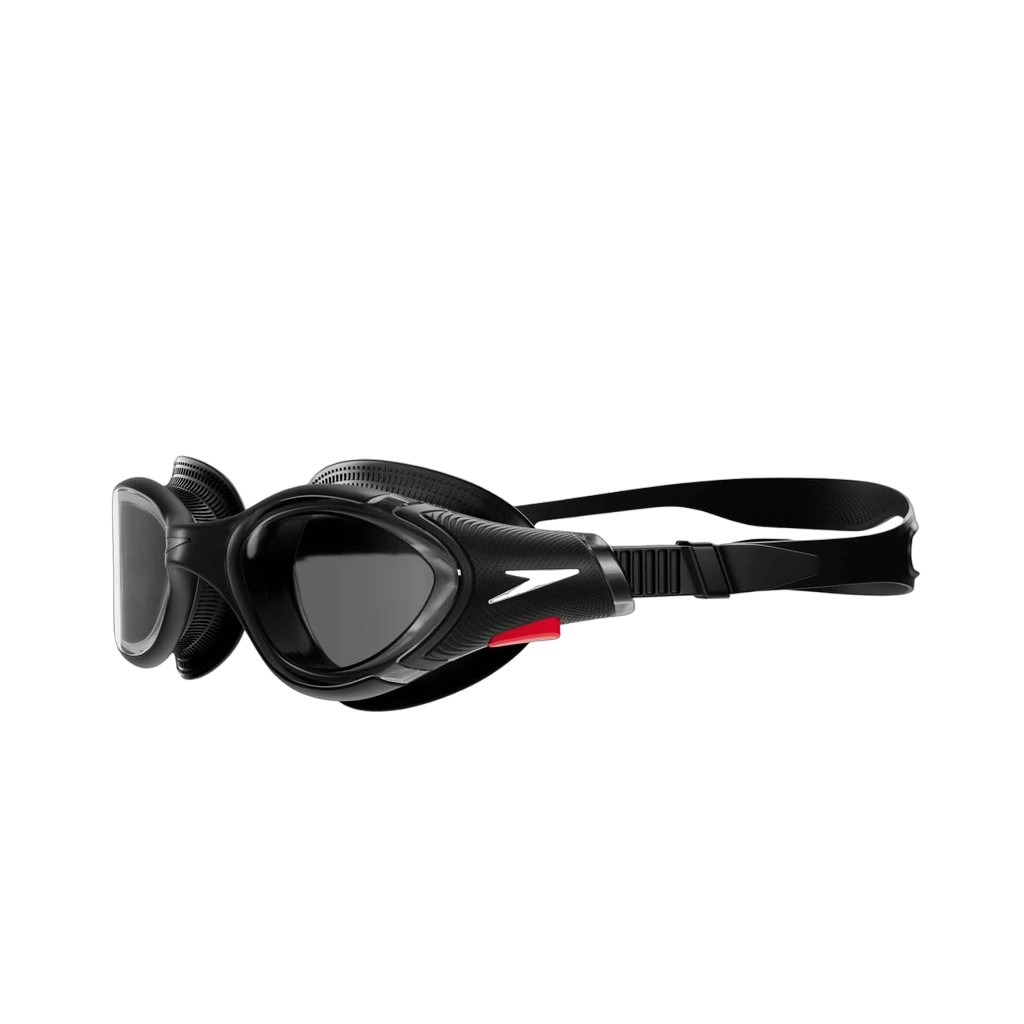 Speedo - "2.0" Passt sich dem Gesicht an Schwimmbrille für Herren/Damen Unisex (Schwarz/Rauch-Grau) Image