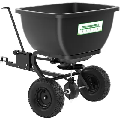 Tow Behind Broadcast Spreader, 200 LB Capacity,Fertilizer Spreader Holds up to 550 lbs with 13"