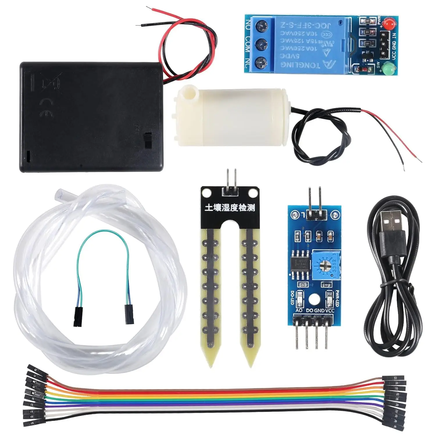 Kit sensore di umidità del suolo Gestore automatico del sistema di irrigazione con mini pompa dell'acqua per kit fai da te Arduino
