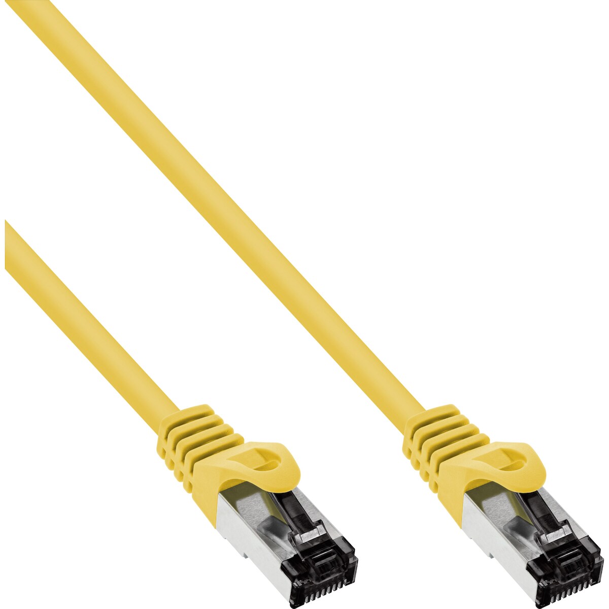 InLine® Patchkabel, S/FTP (PiMf), Cat.8.1, 2000MHz, halogenfrei, gelb, 0,5m Image