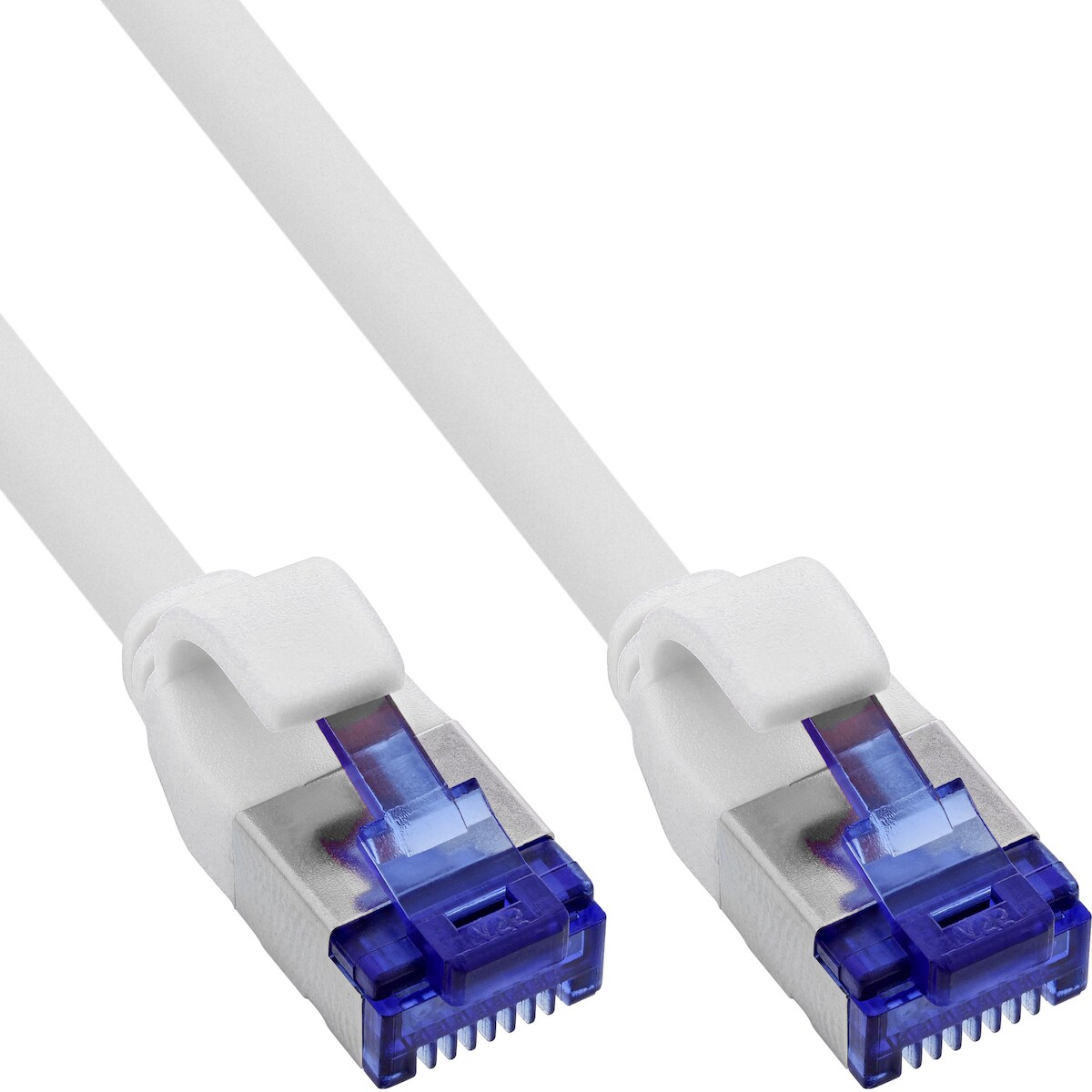 InLine® Patchkabel Slim, Cat.6A, S/FTP, TPE (LSZH) flexibel, PoE, weiß, 2m Image