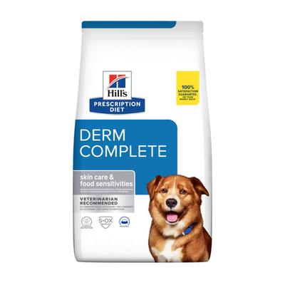 Hill's Prescription Diet Derm Complete Trockenfutter für Hunde mit Reis und Ei 12 kg Beute Futter Image