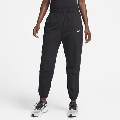 Nike Dri-FIT Fast Women's Mid-Rise 7/8 Warm-Up Running Trousers - Black - Polyester