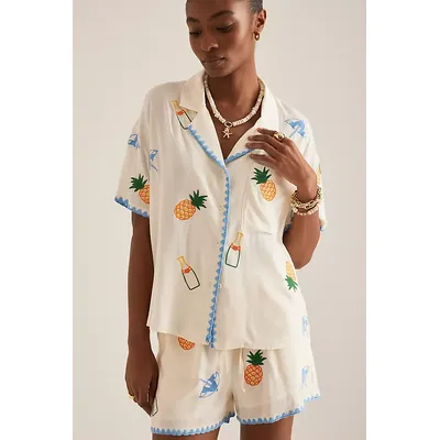 Flat White Pineapple Shirt