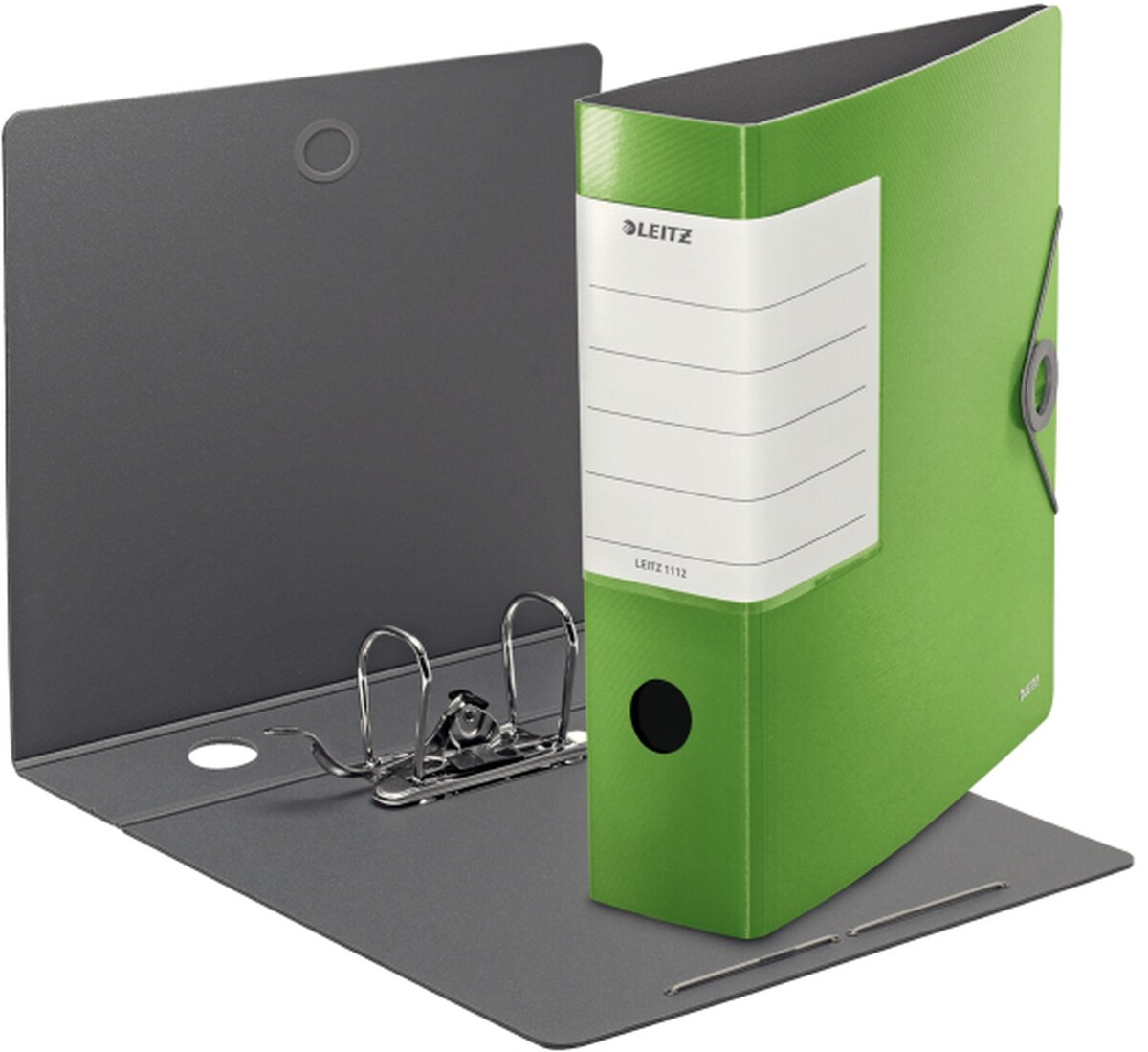 LEITZ Ordner Solid A4 Kunststoff 82mm hellgrün Packung mit 5 Stück Image