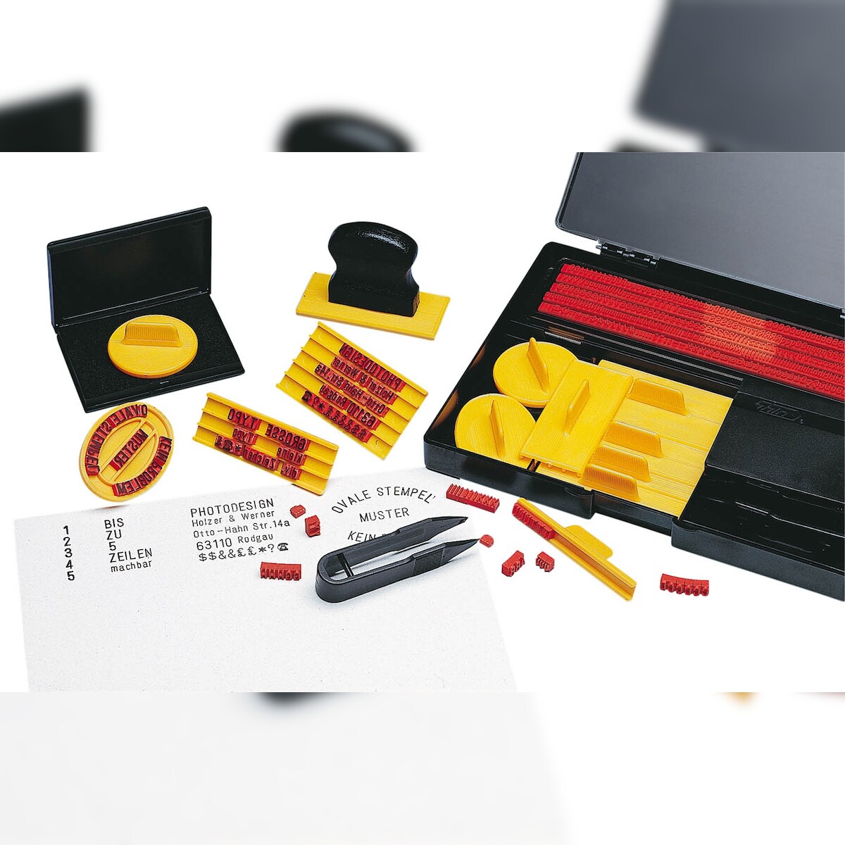 WEDO Typendruckerei groß Typen 4/5 mm Packung mit 12 Stück Image