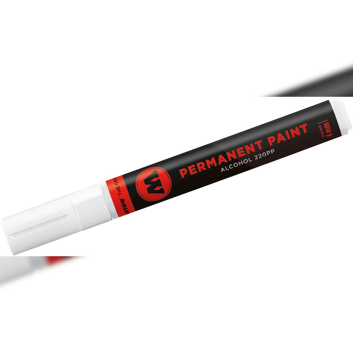 MOLOTOW Marker 220PP nachfüllbar 4mm signalweiss Packung mit 3 Stück Image