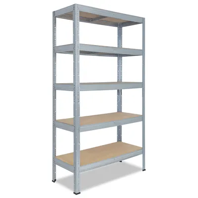 shelfplaza PRO 230x75x50 cm Schwerlastregal in verzinkt mit 5 Böden und 200 kg Traglast pro Boden Image