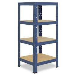 shelfplaza HOME 90x60x60 cm Schwerlastregal in blau mit 4 Böden und 175 kg Traglast pro Boden Image