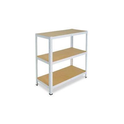shelfplaza HOME 100x120x50 cm Schwerlastregal in weiß mit 3 Böden und 175 kg Traglast pro Boden Image