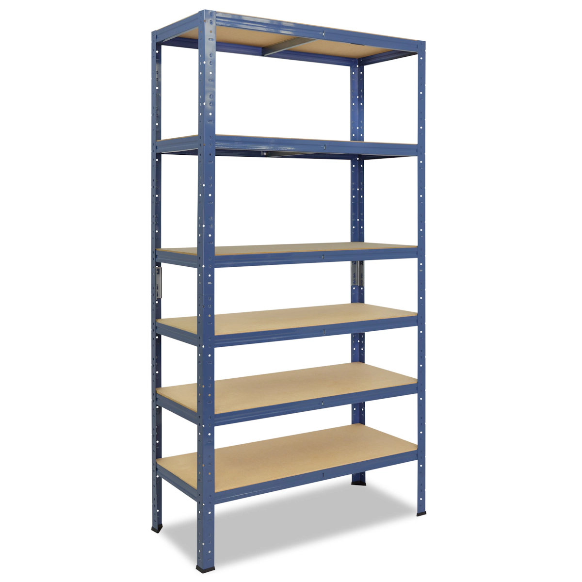 shelfplaza HOME 230x70x40 cm Schwerlastregal in blau mit 6 Böden und 145 kg Traglast pro Boden Image