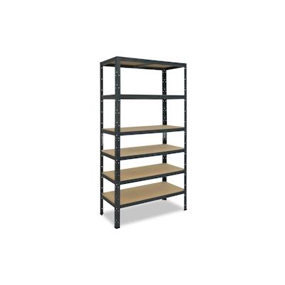 shelfplaza HOME 200x80x50 cm Schwerlastregal in anthrazit mit 6 Böden und 145 kg Traglast pro Boden Image