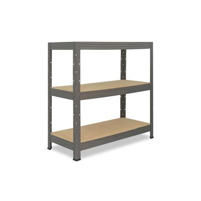 shelfplaza PRO 90x60x30 cm Schwerlastregal in grau mit 3 Böden und 200 kg Traglast pro Boden Image