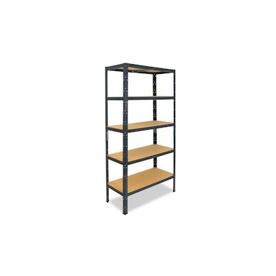 shelfplaza HOME 180x90x45 cm Schwerlastregal in anthrazit mit 5 Böden und 175 kg Traglast pro Boden Image