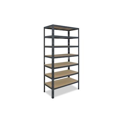 shelfplaza HOME 200x120x40 cm Schwerlastregal in anthrazit mit 7 Böden und 125 kg Traglast pro Boden Image