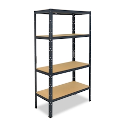 shelfplaza HOME 155x70x30 cm Schwerlastregal in anthrazit mit 4 Böden und 175 kg Traglast pro Boden Image