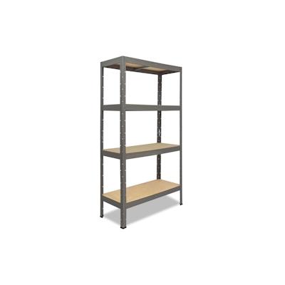 shelfplaza PRO 180x110x60 cm Schwerlastregal in grau mit 4 Böden und 200 kg Traglast pro Boden Image