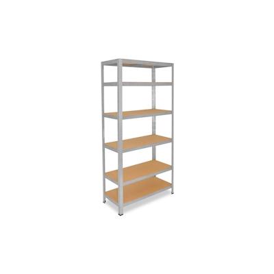 shelfplaza HOME 200x70x40 cm Schwerlastregal in verzinkt mit 6 Böden und 145 kg Traglast pro Boden Image