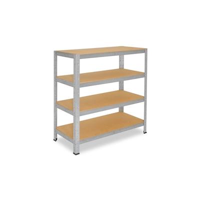 shelfplaza HOME 115x90x60 cm Schwerlastregal in verzinkt mit 4 Böden und 175 kg Traglast pro Boden Image