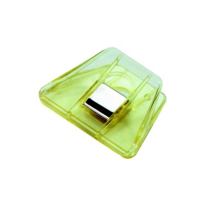 Laurel Briefklemmer Signal 2 70x50mm kristallgelb Packung mit 10 Stück Image