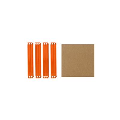 shelfplaza PRO 50x50 cm Fachboden-Set in blau-orange für PRO Schwerlastregale mit 200 kg Traglast pro Boden Image