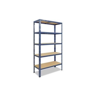shelfplaza HOME 180x70x60 cm Schwerlastregal in blau mit 5 Böden und 175 kg Traglast pro Boden Image