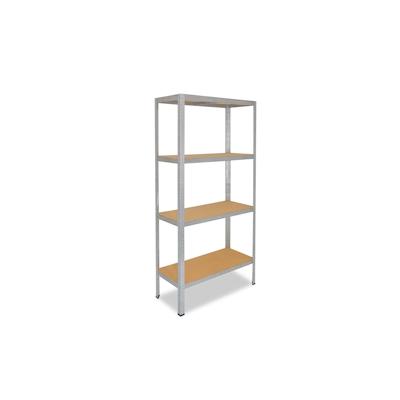 shelfplaza HOME 155x75x60 cm Schwerlastregal in verzinkt mit 4 Böden und 175 kg Traglast pro Boden Image